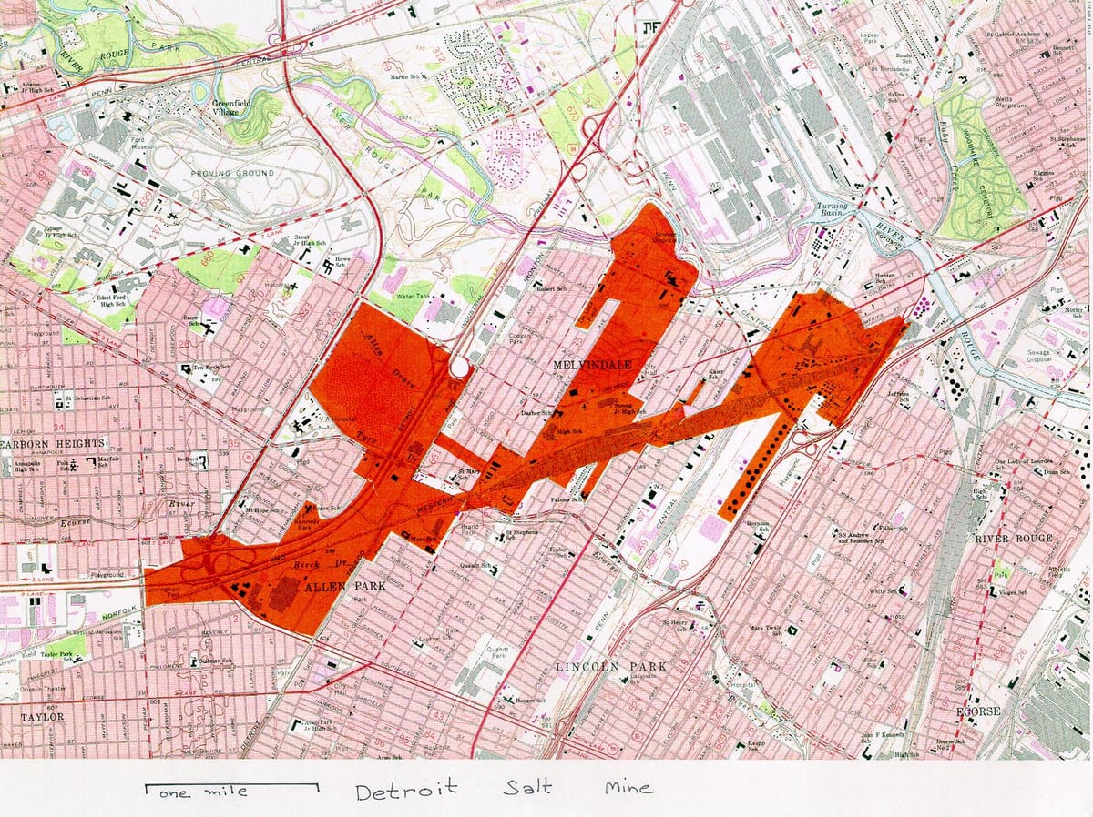 რუკა Detroit მარილი აფეთქდა