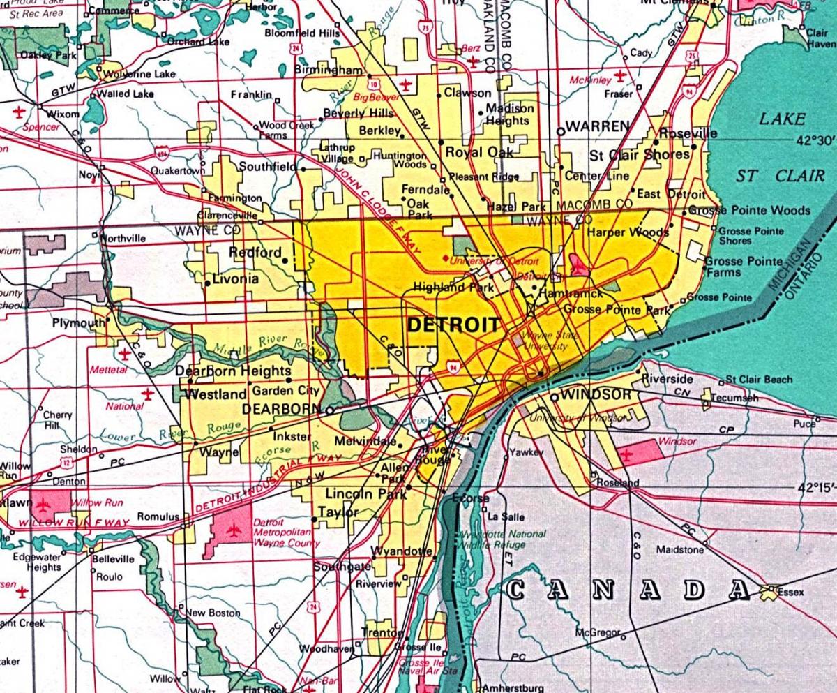 რუკა Detroit