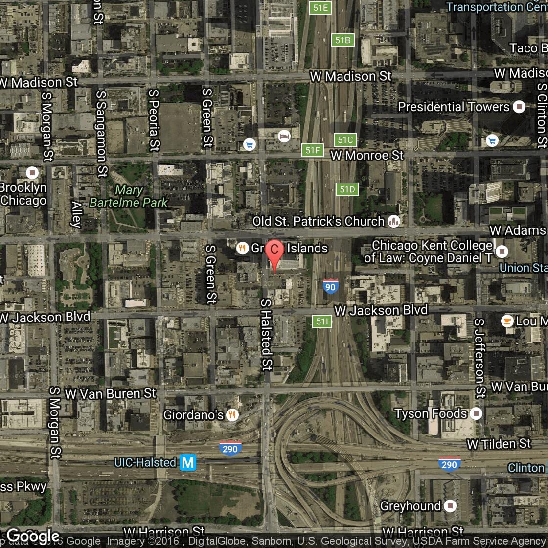 რუკა Greektown Detroit